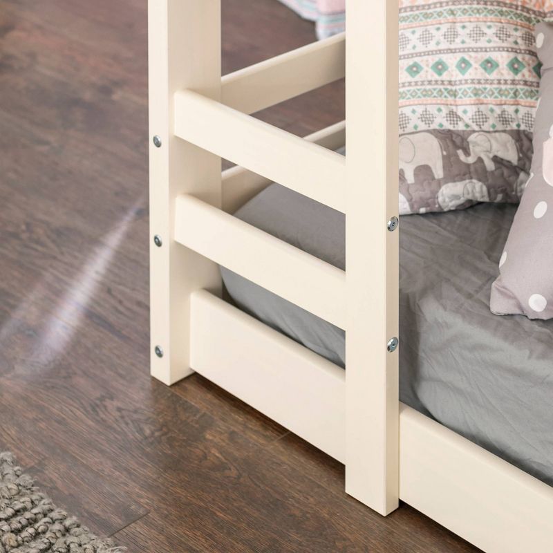 Twin Over Twin Indy Solid Wood Low Bunk Bed - Saracina Home, 6 of 13