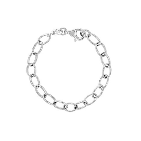 Baby Girls' Classic Link Base Bracelet Sterling Silver - 5