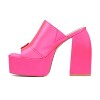 Fashion To Figure Women's Icelynn Platform Heel Slide - Wide Width - 3 of 4