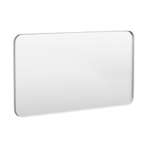 Tempered Glass Rounded Rectangle Framed Wall-Mounted Bathroom Vanity Mirror - 1 of 1