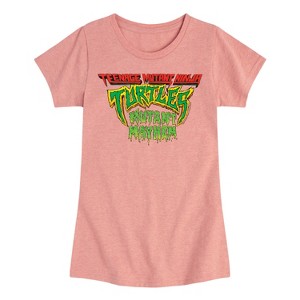 Girls' - Teenage Mutant Ninja Turtles - Movie Logo Fitted Short Sleeve Graphic T-Shirt - 1 of 4