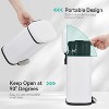 Stainless Steel Trash Can with Lid – Soft Close Step-On Pedal, Fingerprint-Resistant, Ideal for Kitchen or Bathroom - 4 of 4