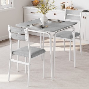 Dining Table for 2 - Small Table and Chairs, Square Dinette Set, Dinner Table Set, 3 Piece Kitchen & Dining Room Sets for Small Space, Apartment - 1 of 4