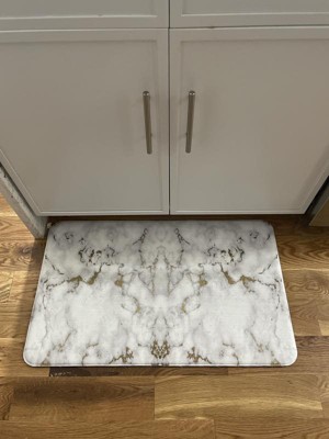 Modern Marble Anti Fatigue Kitchen or Laundry Room Comfort Mat — nuLOOM