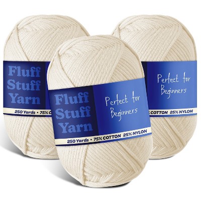 Hearth & Harbor Soft Yarn for Crocheting - Crochet & Knitting Yarn, 250 Yards Amigurumi Yarn, Cotton-Nylon Blend, Worsted Weight Yarn 4