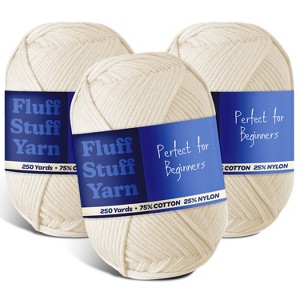 Hearth & Harbor Soft Yarn for Crocheting - Crochet & Knitting Yarn, 250 Yards Amigurumi Yarn, Cotton-Nylon Blend, Worsted Weight Yarn 4 - 1 of 4