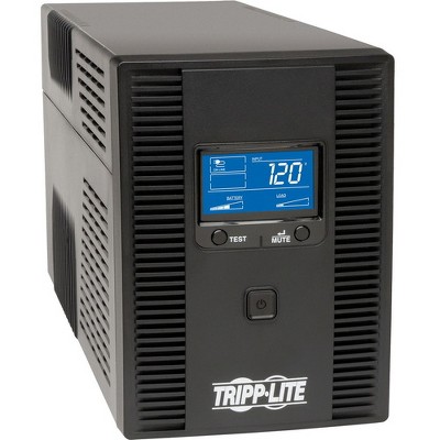 Tripp Lite UPS Smart 1300VA 720W Tower Battery Back Up LCD Back Up AVR Coax RJ45 USB - Tower - 6.30 Hour Recharge - 110 V AC Input - 120 V AC Output
