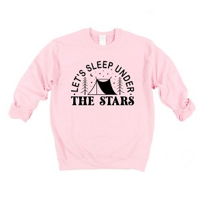Simply Sage Market Women's Let's Sleep Under The Stars Tent Gildan Sweatshirt - 1 of 2