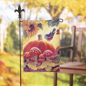 Evergreen Flag Autumn Light Fall Garden Flag, Welcome Garden Flags 12x18 Double Sided, Outside - 1 of 4