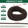 Unique Bargains Vintage 2-Conductor 18 AWG Twisted Cloth Covered Wire - 2 of 4