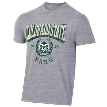 NCAA Colorado State Rams Men's Gray Triblend T-Shirt