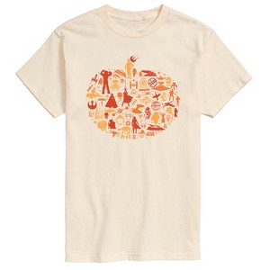 Men's - Star Wars - Fall Pumpkin Silhouette Short Sleeve Graphic T-Shirt - 1 of 2