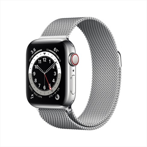 Apple Watch Series 6 Gps + Cellular, 40mm Silver Stainless Steel ...