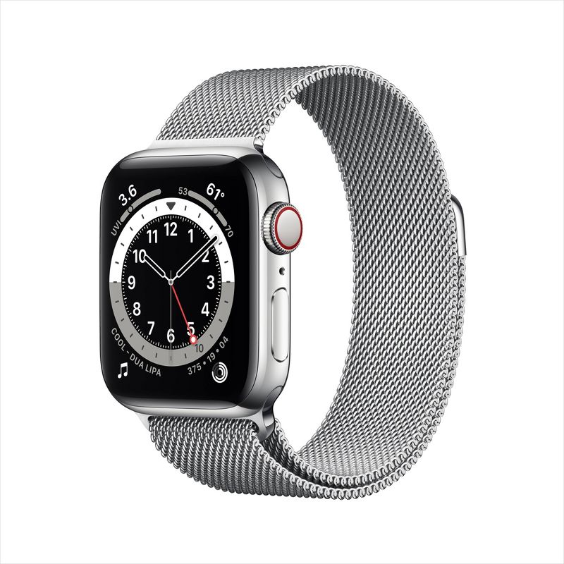 Apple Watch Series 6 GPS + Cellular Stainless Steel with Milanese Loop, 1 of 10