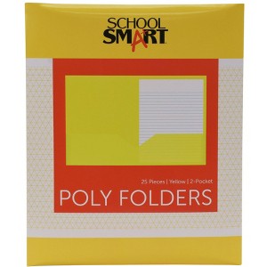 FOLDER SCHOOL SMART TWO-POCKET HEAVYWEIGHT POLY - 1 of 4