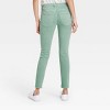 Women's Mid-Rise Skinny Stretch Ankle Jeans - Universal Thread™ Green - image 2 of 4