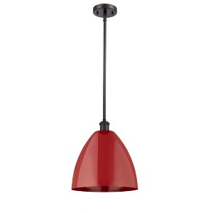 Plymouth Dome - 1 Light Stem Hung Pendant In Industrial Style-12.75 Inches Tall and 12 Inches Wide - 1 of 1