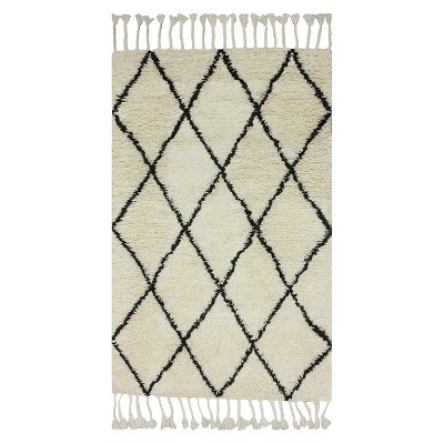 nuLOOM Wool Fez Shag Area Rug - Natural (5'x8')