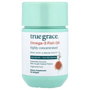 True Grace Omega 3 Fish Oil, 60 Softgels : Target