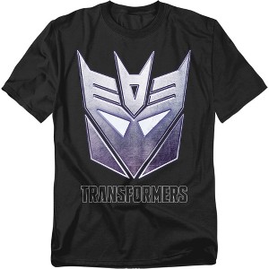 Men's Transformers Evergreen Decepticon Steel Icon Logo T-Shirt - 1 of 4