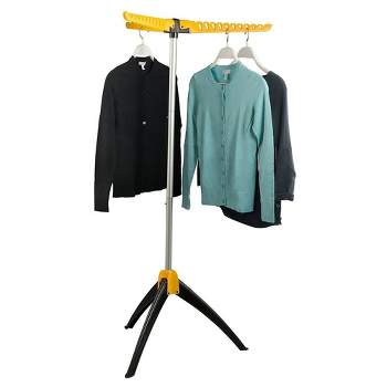 Foldable Clothes Drying Rack -  Portable Garment Rack in Yellow - Drying Stand for Clothes Homeitusa