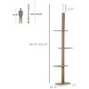 BABYYER Adjustable Cat Tree, Multi-Level Cat Tower with Sisal-Covered Scratching Posts, Durable Pet Furniture for Kittens - 4 of 4