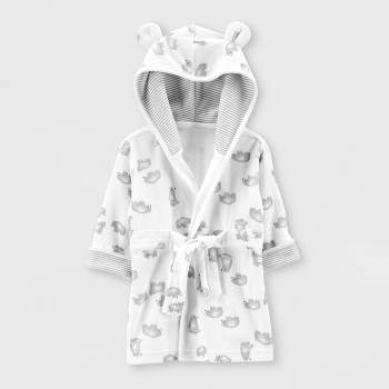 Carter's Just One You® Baby Bear Bath Robe - White