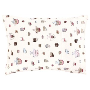 Hudson Baby Infant Girl Cotton Toddler Pillow Case, Sweet Bakery, One Size - 1 of 2
