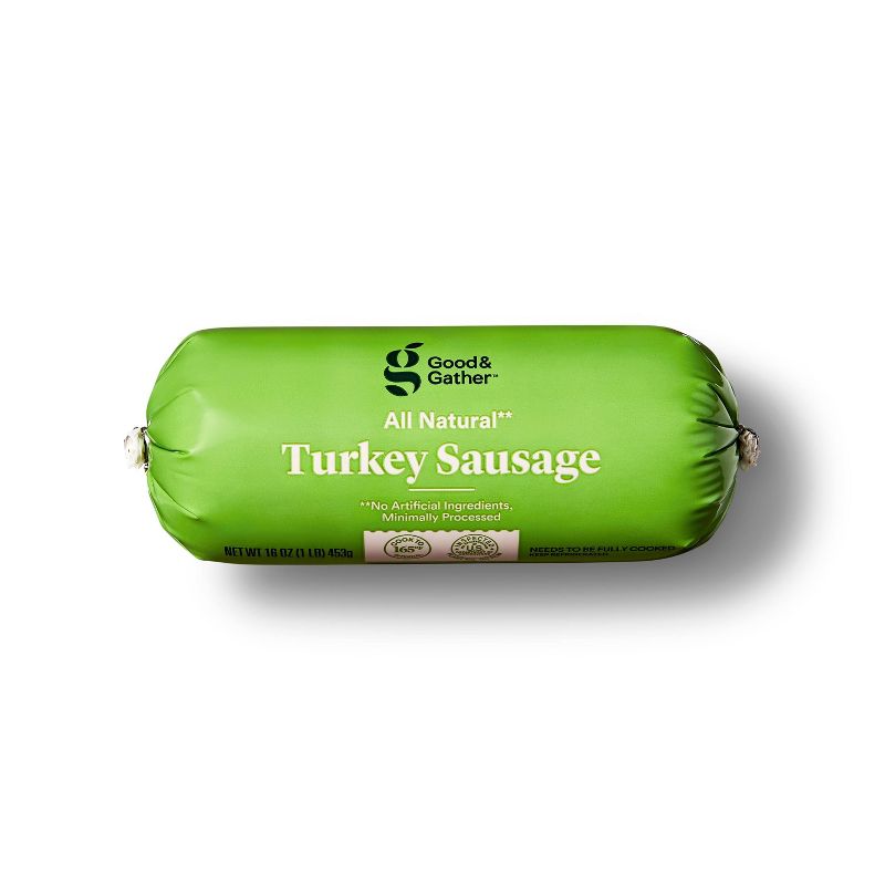 All Natural Turkey Sausage Roll - 16oz - Good &#38; Gather&#8482;, 1 of 5