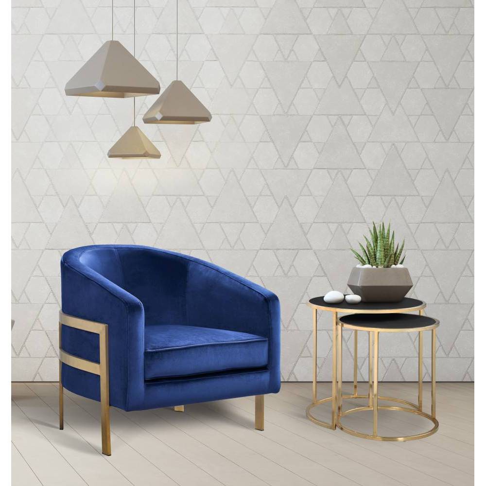 Artemis Accent Chair Navy - Chic Home Design was $699.99 now $419.99 (40.0% off)