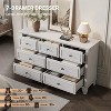 TackView 7 Drawer Dresser, Wooden Chest of Drawers with Deep Drawers,47"Long Modern Dressers Organizer with Vintage Handle for Living Room, Hallway - 4 of 4