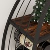 SEVOBAL Racks Freestanding Sailboat Shaped Display Maximize Storage Sturdy Frame Freestanding Rack Rack for Rooms, Black, 37.4"*11.03"*11.03" - 4 of 4
