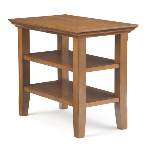 14 Normandy Narrow Side Table Honey Brown Wyndenhall Target