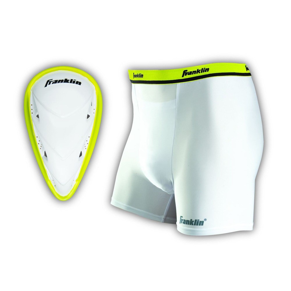 UPC 025725415472 product image for Franklin Sports Youth Compression Short with Cup - S/M | upcitemdb.com