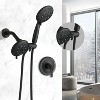 PAGED Dual Shower Head Luxury Shower Faucet Set with Drillless Stainless Steel Sliding Rod Assembly for Bathroom - 4 of 4