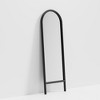 MAYEERTY Full-Length Mirror Solid Wood Ladder Arch Black 64x21x1in No Stand - 3 of 4