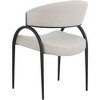 Meridian Furniture,Privet Linen Textured Fabric Dining Chair, Set of 2 - 2 of 4