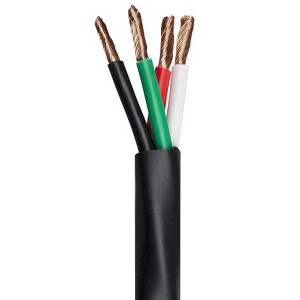 Monoprice Speaker Wire, CMP Rated, 4-Conductor, 12AWG, 100ft, Black - 1 of 1