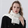 Anna-Kaci Women’s Cable Knit Scarf with Soft Textured Wool-Blend Yarn and Classic Ribbed Edges - 3 of 3