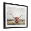 Stupell Industries Longhorn Portrait Open Meadow Framed Print Under Glass Art - 2 of 4