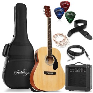 Ashthorpe Dreadnought Acoustic Electric Guitar with 10-Watt Amp, Gig Bag, and Accessories - 1 of 4