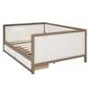 YOOCOZZ Full Size Upholstered Linen Wood Daybed with 2 Drawers - Brown - 3 of 4