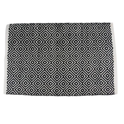Design Imports Geometric - Black Diamonds - 2 X 3 Ft