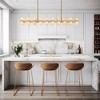 54" Rectangle Kitchen Island Alabaster Chandelier - 4 of 4