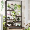 Tribesigns 7-tier Plant Stand, 70.9" Half Moon Shaped Plant Shelf, Industrial Large Flower Pots Display Rack for Home Garden, Balcony, Patio - 2 of 4