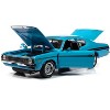 1972 Dodge Demon GSS "Mecum Auctions" Petty Blue with Black "American Muscle" Series 1/18 Diecast Model Car by Auto World - 2 of 4