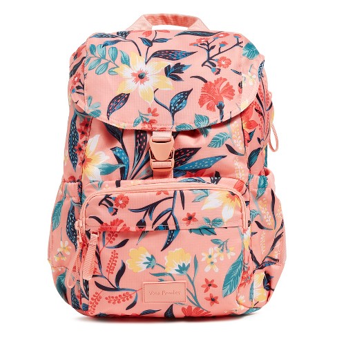 Vera Bradley Women's Nylon Featherweight Sling Backpack Rose