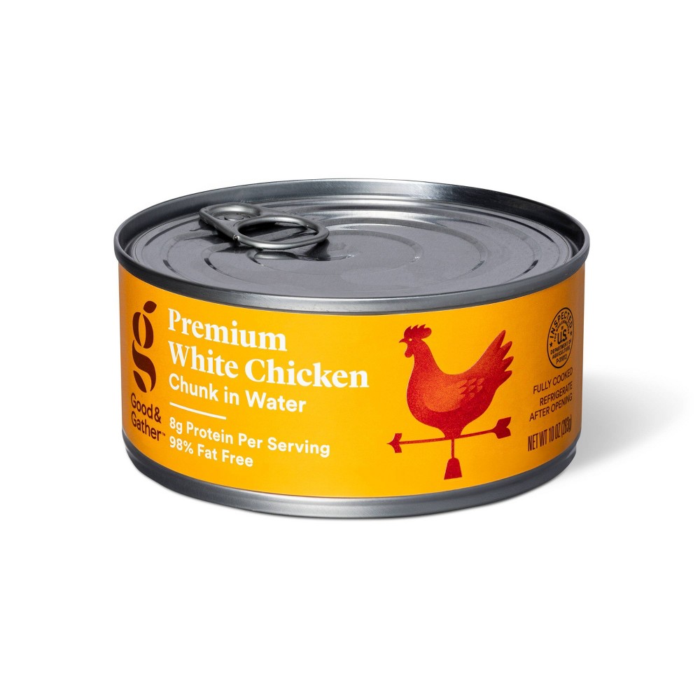 Premium White Chunk Chicken in Water - 10oz - Good & Gather™