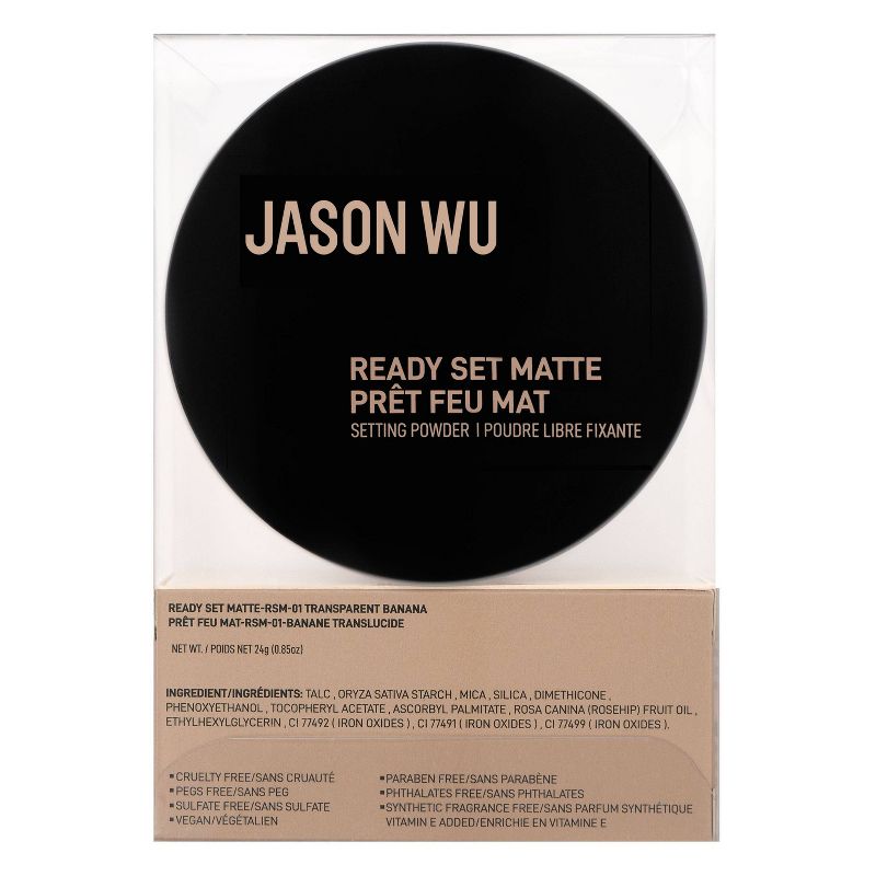 Jason Wu Beauty Ready Set Matte Setting Powder - Transparent Banana - 0.85oz, 3 of 7