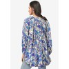 ellos Plus Size Tiered Tunic With Notch V-Neck - 3 of 3